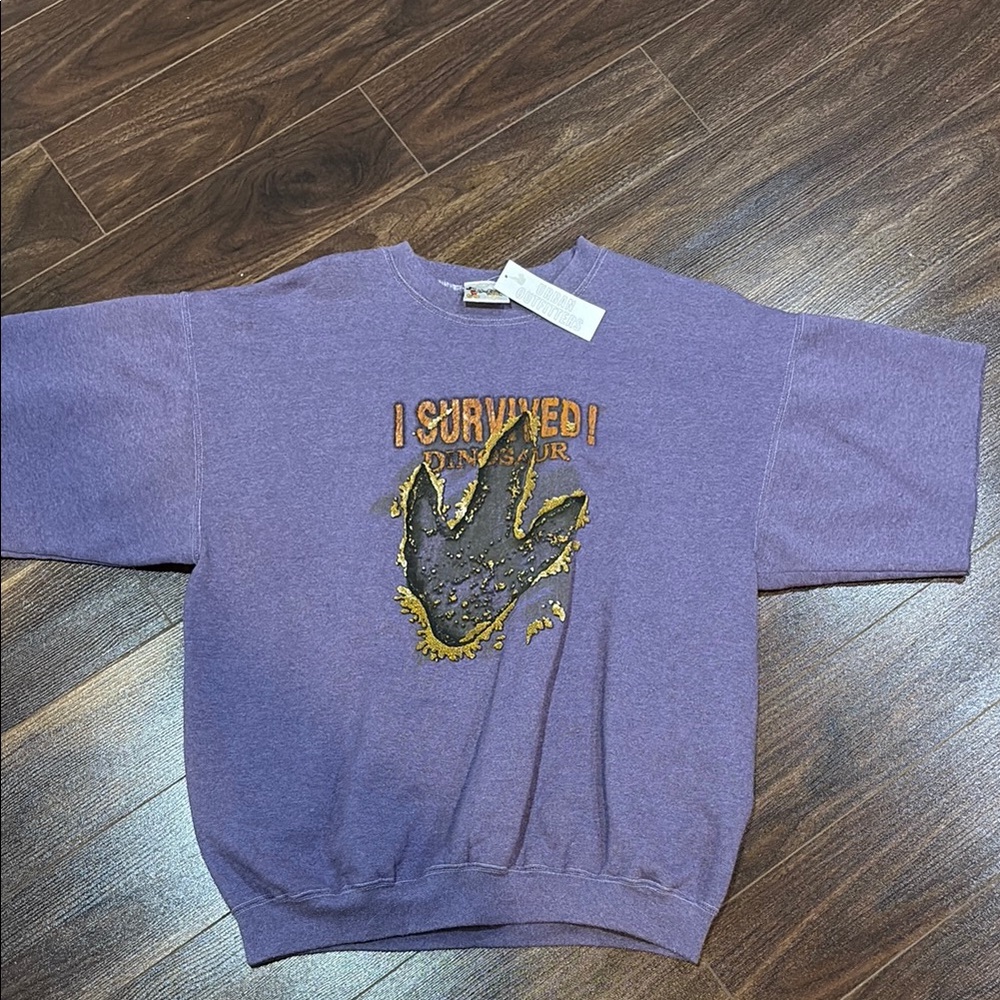 Urban Outfitters Walt Disney Purple Dinosaur Tour Sweatshirt